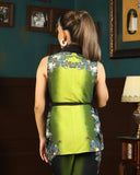 NEON FLORAL SLEEVELESS JACKET - Wabi Sabi