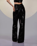 NOIR BLACK SEQUIN PANT - Wabi Sabi