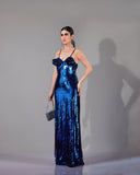 NOIR BLUE ROSE GOWN - Wabi Sabi