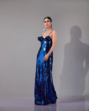 NOIR BLUE ROSE GOWN - Wabi Sabi