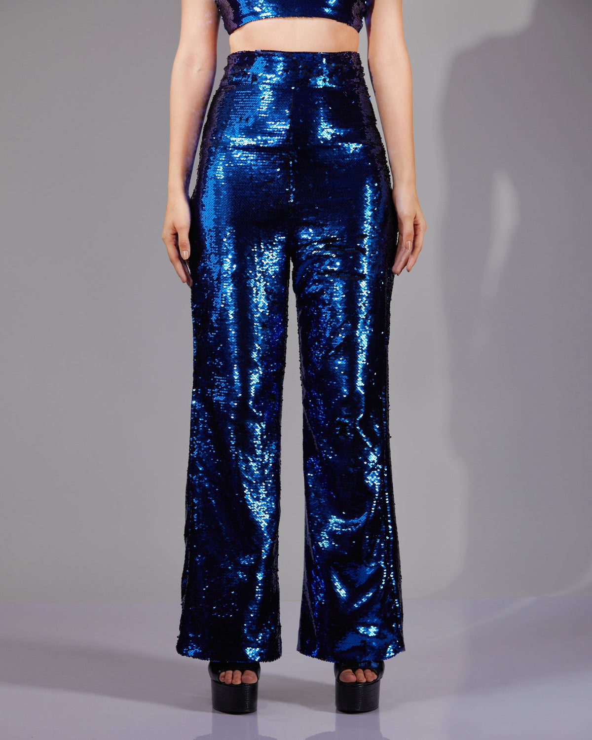 NOIR BLUE SEQUIN PANT - Wabi Sabi