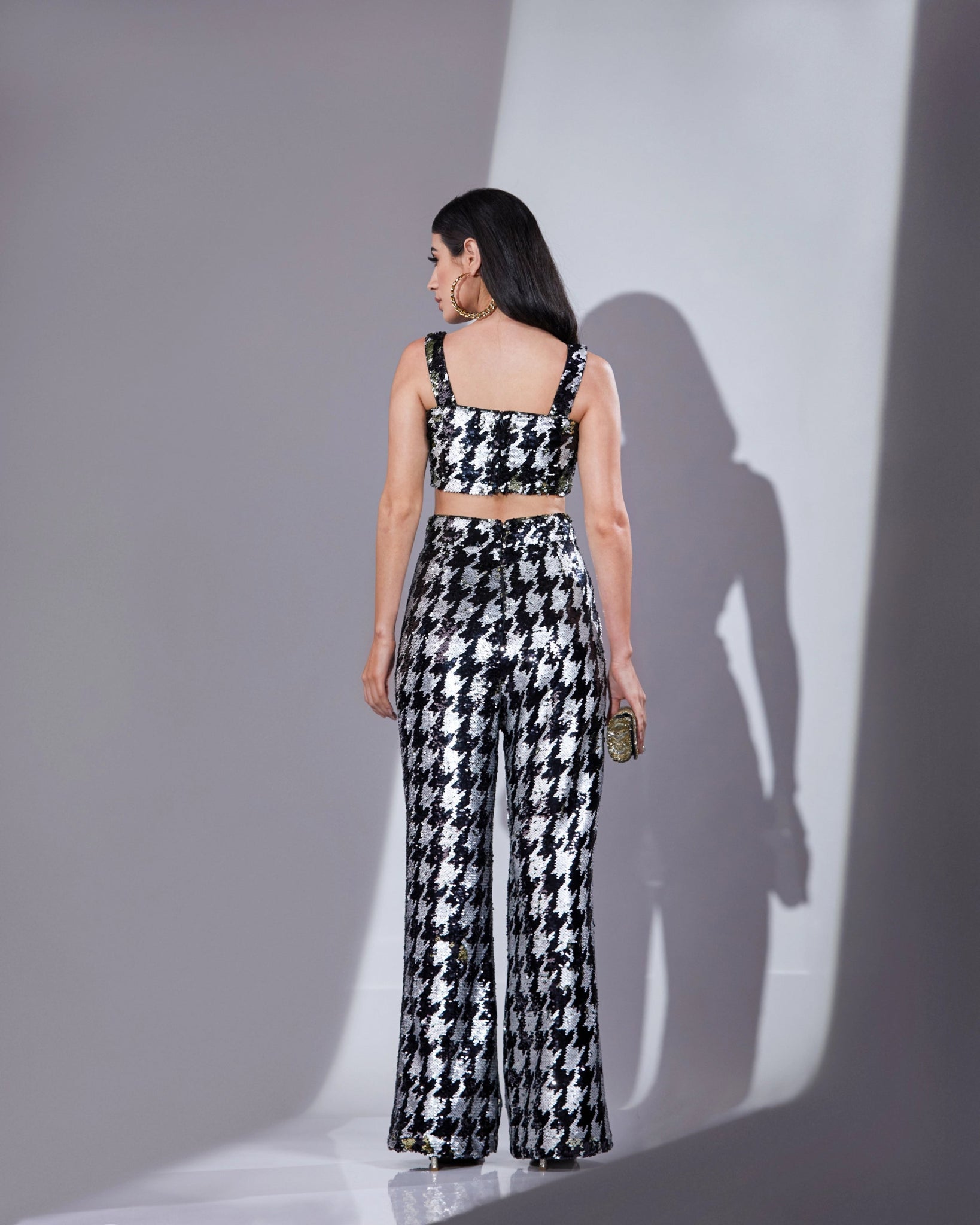 NOIR CROP TOP-PANT SET - Wabi Sabi