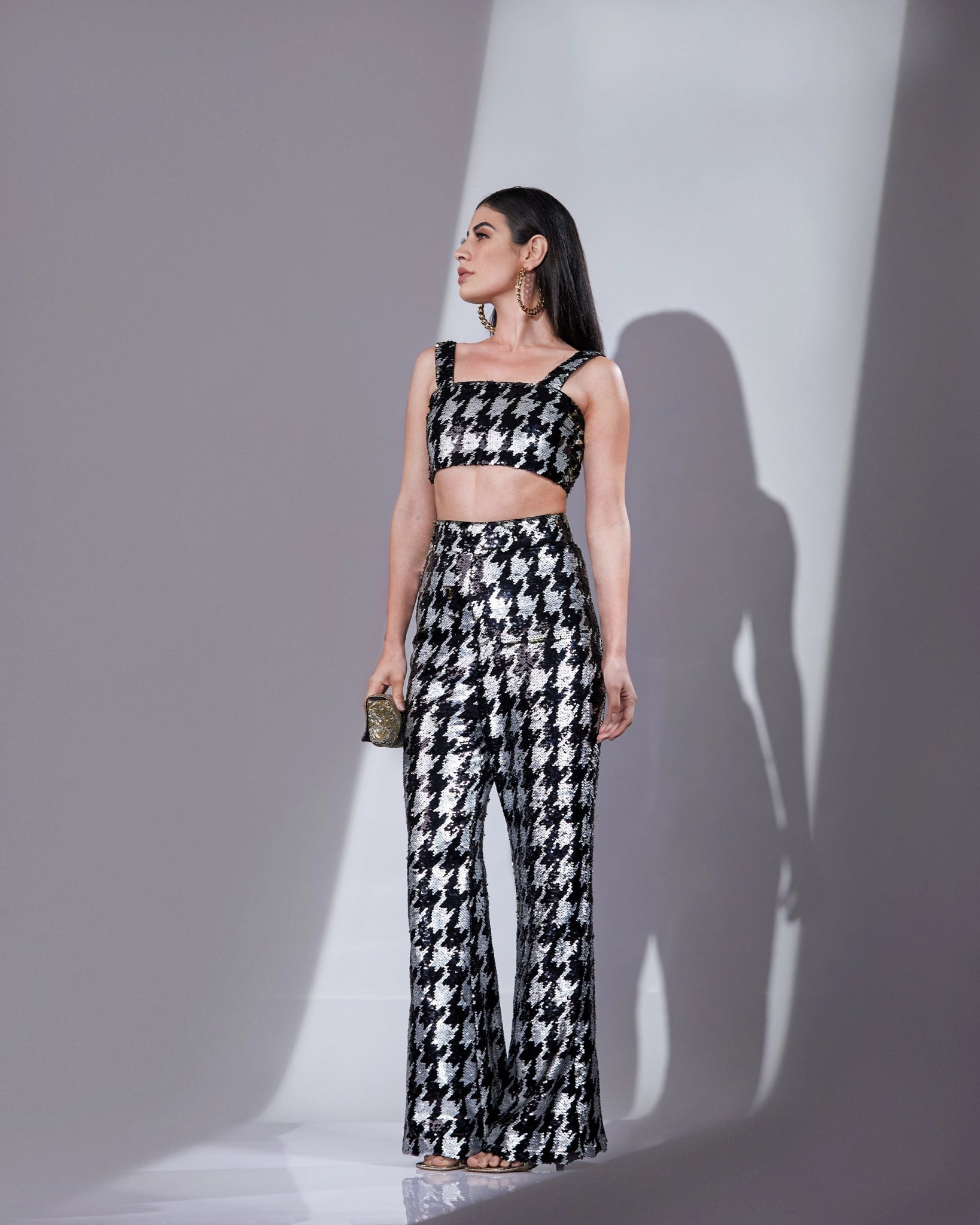 NOIR CROP TOP-PANT SET - Wabi Sabi