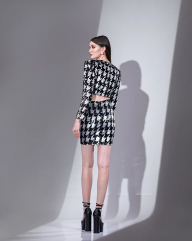 NOIR POWER TOP-MINI SKIRT SET - Wabi Sabi