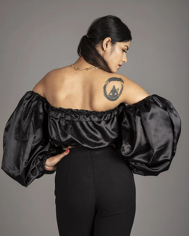 NORA TOP (BLACK) - Wabi Sabi