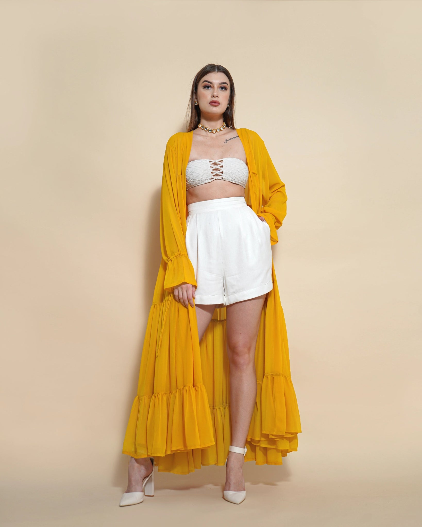 YELLOW LYLA SHRUG - Wabi Sabi