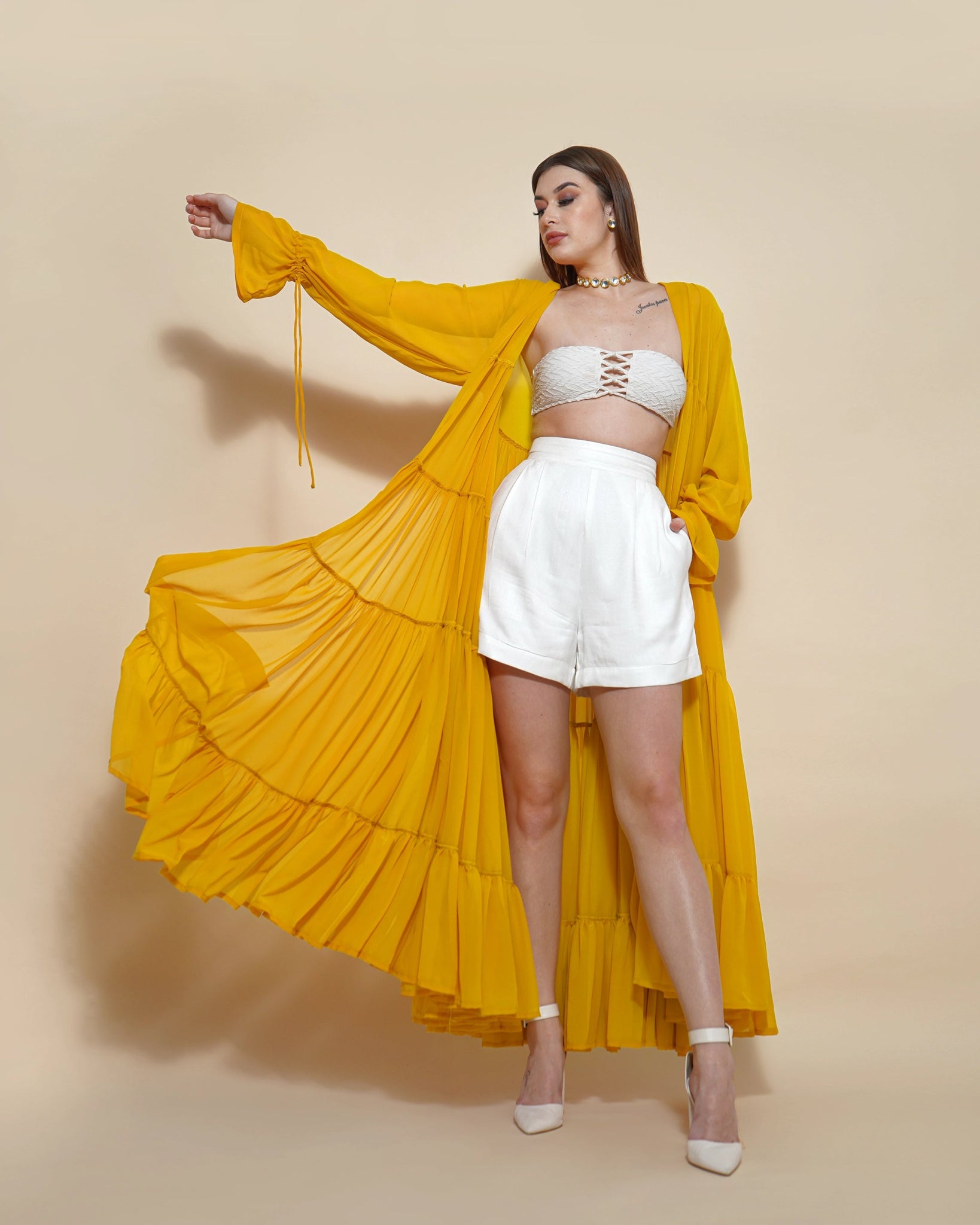 YELLOW LYLA SHRUG - Wabi Sabi